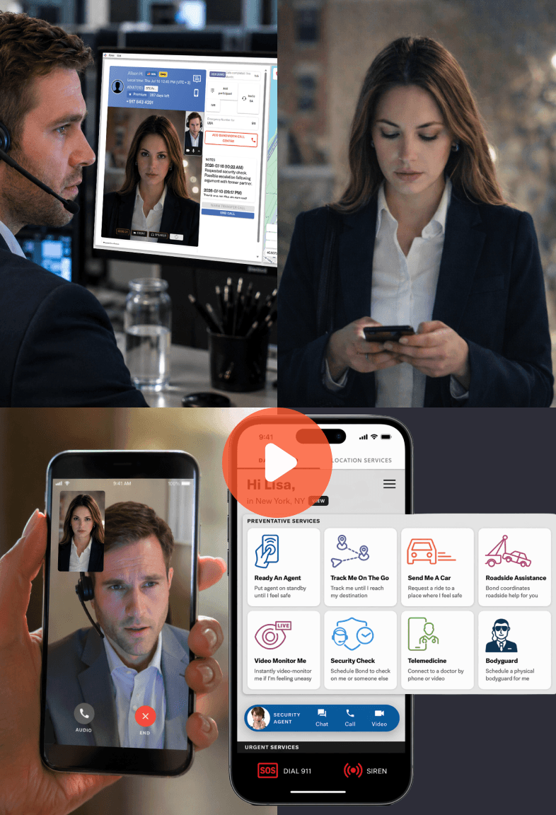 Bond security services collage